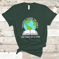 Teacher T Shirt Teachers Change The World One Child At A Time Teacher Life T-Shirt, Back To School Shirt, Gift For Teacher, Funny Teaching - Wonder Print Shop