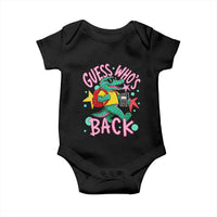 Funny Retro Alligator First Day of School Baby Onesie Guess Who is Back Cute Kids Gift