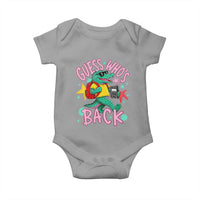 Funny Retro Alligator First Day of School Baby Onesie Guess Who is Back Cute Kids Gift