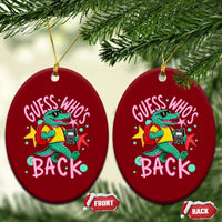 Funny Retro Alligator First Day of School Ceramic Ornament Guess Who is Back Cute Kids Gift
