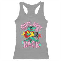 Funny Retro Alligator First Day of School Racerback Tank Top Guess Who is Back Cute Kids Gift