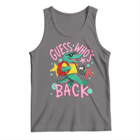 Funny Retro Alligator First Day of School Tank Top Guess Who is Back Cute Kids Gift