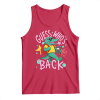 Funny Retro Alligator First Day of School Tank Top Guess Who is Back Cute Kids Gift