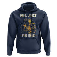 Funny Medieval Knight Drinking Festival Humor Hoodie Will Joust For Beer Renaissance Faire
