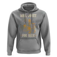 Funny Medieval Knight Drinking Festival Humor Hoodie Will Joust For Beer Renaissance Faire