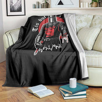 Funny One Arm Knight Medieval Throw Blanket Tis But A Scratch Classic Dark Humor Parody