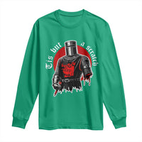 Funny One Arm Knight Medieval Long Sleeve Shirt Tis But A Scratch Classic Dark Humor Parody