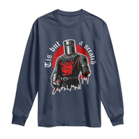 Funny One Arm Knight Medieval Long Sleeve Shirt Tis But A Scratch Classic Dark Humor Parody