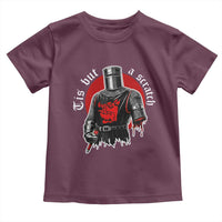 Funny One Arm Knight Medieval Toddler T Shirt Tis But A Scratch Classic Dark Humor Parody