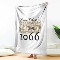 Funny Medieval Humor Battle of Hastings Throw Blanket Party Like Its 1066 Historic Bayeux Tapestry Graphic