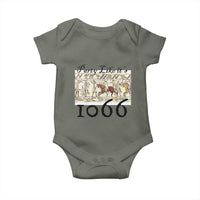 Funny Medieval Humor Battle of Hastings Baby Onesie Party Like Its 1066 Historic Bayeux Tapestry Graphic