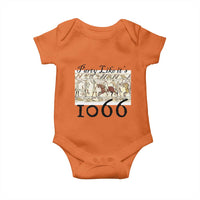 Funny Medieval Humor Battle of Hastings Baby Onesie Party Like Its 1066 Historic Bayeux Tapestry Graphic