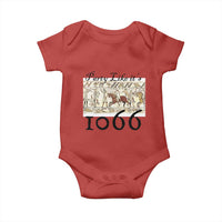 Funny Medieval Humor Battle of Hastings Baby Onesie Party Like Its 1066 Historic Bayeux Tapestry Graphic