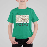 Funny Medieval Humor Battle of Hastings T Shirt For Kid Party Like Its 1066 Historic Bayeux Tapestry Graphic