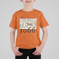 Funny Medieval Humor Battle of Hastings T Shirt For Kid Party Like Its 1066 Historic Bayeux Tapestry Graphic