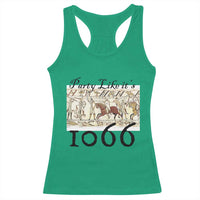 Funny Medieval Humor Battle of Hastings Racerback Tank Top Party Like Its 1066 Historic Bayeux Tapestry Graphic