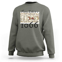 Funny Medieval Humor Battle of Hastings Sweatshirt Party Like Its 1066 Historic Bayeux Tapestry Graphic