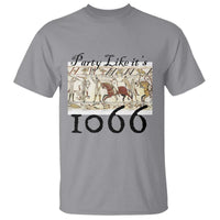 Funny Medieval Humor Battle of Hastings T Shirt Party Like Its 1066 Historic Bayeux Tapestry Graphic