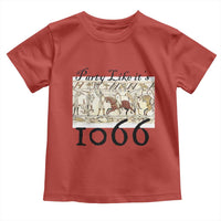 Funny Medieval Humor Battle of Hastings Toddler T Shirt Party Like Its 1066 Historic Bayeux Tapestry Graphic