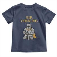 Funny Sir Cumcise Kneeling Knight Graphic Toddler T Shirt Sarcastic Wordplay Medieval Dark Adult Humor