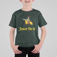 Funny Joust Do It Medieval Knight Horse Graphic T Shirt For Kid Jousting Renaissance Faire Parody
