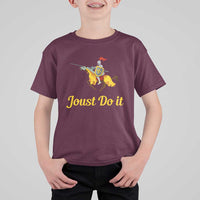 Funny Joust Do It Medieval Knight Horse Graphic T Shirt For Kid Jousting Renaissance Faire Parody