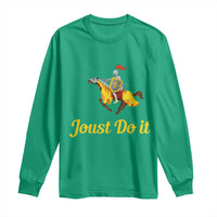 Funny Joust Do It Medieval Knight Horse Graphic Long Sleeve Shirt Jousting Renaissance Faire Parody