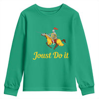 Funny Joust Do It Medieval Knight Horse Graphic Youth Sweatshirt Jousting Renaissance Faire Parody