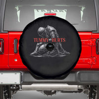 Funny Tummy Hurts Knight Graphic Spare Tire Cover Warrior Medieval Sarcastic Dark Fantasy Slumped Renaissance Meme