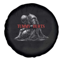 Funny Tummy Hurts Knight Graphic Spare Tire Cover Warrior Medieval Sarcastic Dark Fantasy Slumped Renaissance Meme