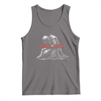 Funny Tummy Hurts Knight Graphic Tank Top Warrior Medieval Sarcastic Dark Fantasy Slumped Renaissance Meme