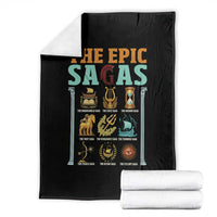The Epic Sagas Ancient Greek Mythology Graphic Throw Blanket Odysseus Journey Odyssey History Lover Gift