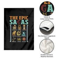 The Epic Sagas Ancient Greek Mythology Graphic Garden Flag Odysseus Journey Odyssey History Lover Gift