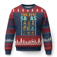 The Epic Sagas Ancient Greek Mythology Graphic Ugly Christmas Sweater Odysseus Journey Odyssey History Lover Gift