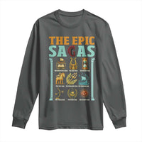 The Epic Sagas Ancient Greek Mythology Graphic Long Sleeve Shirt Odysseus Journey Odyssey History Lover Gift