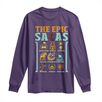 The Epic Sagas Ancient Greek Mythology Graphic Long Sleeve Shirt Odysseus Journey Odyssey History Lover Gift