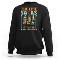 The Epic Sagas Ancient Greek Mythology Graphic Sweatshirt Odysseus Journey Odyssey History Lover Gift