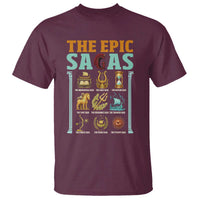 The Epic Sagas Ancient Greek Mythology Graphic T Shirt Odysseus Journey Odyssey History Lover Gift