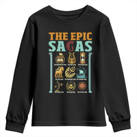 The Epic Sagas Ancient Greek Mythology Graphic Youth Sweatshirt Odysseus Journey Odyssey History Lover Gift