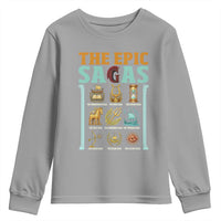 The Epic Sagas Ancient Greek Mythology Graphic Youth Sweatshirt Odysseus Journey Odyssey History Lover Gift