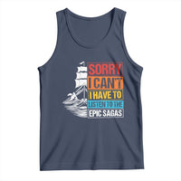 I Have To Listen To The Epic Sagas Odysseus Ship Retro Tank Top Funny Odyssey Greek Mythology Lover