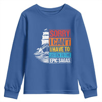 I Have To Listen To The Epic Sagas Odysseus Ship Retro Youth Sweatshirt Funny Odyssey Greek Mythology Lover