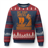 Not Today Sirens Funny Odysseus Journey Parody Ugly Christmas Sweater Greek Mythology Epic Odyssey History Lover Gift