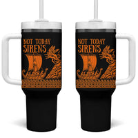 Not Today Sirens Funny Odysseus Journey Parody Tumbler With Handle Greek Mythology Epic Odyssey History Lover Gift