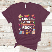 Lunch Lady T Shirt Lunch Ladies Rock Retro Lunch Lady Life Cafeteria Crew - Wonder Print Shop