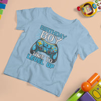 Birthday Boy Gamer T Shirt For Kid Time To Level Up New Age Video Game Gaming - Wonder Print Shop