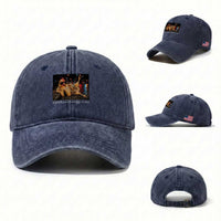 Support Your Local Egg Dealer Chicken Sipping Iced Coffee Graphic Washed Cotton Baseball Cap Funny Homesteading Farm Life