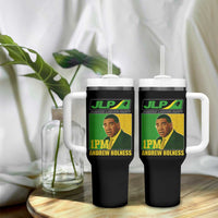 1PM Andrew Holness JPL Supporter Tumbler With Handle Jamaica Labor Party Jamaican Political Pride - Wonder Print Shop