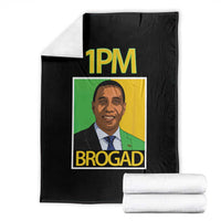 1PM BROGAD JLP Supporter Andrew Holness Throw Blanket Jamaica Labor Party Politics - Wonder Print Shop