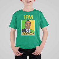 1PM BROGAD JLP Supporter Andrew Holness T Shirt For Kid Jamaica Labor Party Politics - Wonder Print Shop